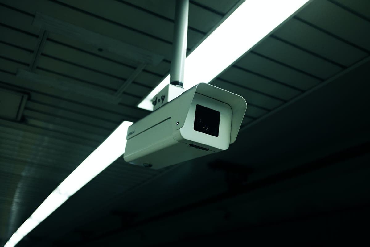 Indoor ceiling-mounted dome security camera